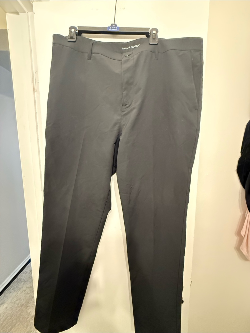 Banana Republic Men's Black Dress Trousers - Slim Fit
